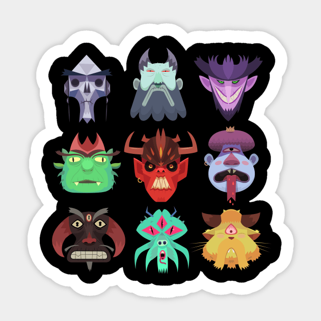 demons Sticker by Clement